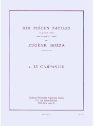 Eugéne Bozza: 10 Pieces Faciles No.2 - Le Campanile (noty na housle, klavír)