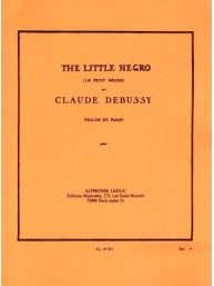 Claude Debussy: Le Petit Negre (noty na housle, klavír)
