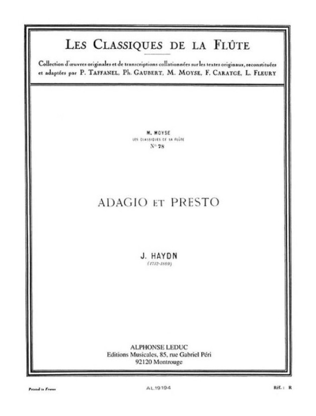 Franz Joseph Haydn: Adagio et Presto