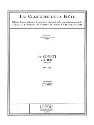 J.S. Bach: Sonata No.6, BWV1035 in E major (noty na příčnou flétnu, klavír)