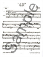 J.S. Bach: Sonata No.7, BWV1020 in G minor (noty na příčnou flétnu, klavír)