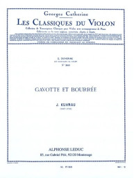 Johann Kuhnau: Gavotte et Bourree (noty na housle, klavír)