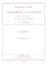 Henri Vieuxtemps: Extrait concerto No.4 Op31 (noty na housle, klavír)