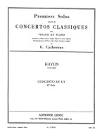 Joseph Haydn: Extrait concerto En Ut Violon (noty na housle, klavír)