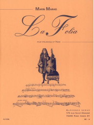 Marin Marais: La folia (noty na violoncello, klavír)