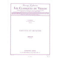 Jean-Baptiste Loeillet: Gavotte et Musette (noty na housle, klavír)
