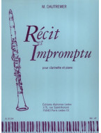 Marcel Dautremer: Recit Et Impromptu (noty na klarinet, klavír)