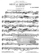 Marcel Dautremer: Recit Et Impromptu (noty na klarinet, klavír)