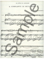 Raymond Gallois Montbrun: Les Reves de Janceline: Complainte (noty na housle, klavír)