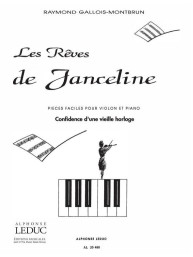 Raymond Gallois Montbrun: Les Reves de Janceline: Confidences (noty na housle, klavír)