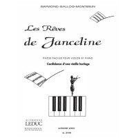 Raymond Gallois Montbrun: Les Reves de Janceline: Confidences (noty na housle, klavír)