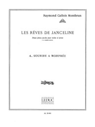 Raymond Gallois Montbrun: Les Reves de Janceline: Sourire a Morphee (noty na housle, klavír)