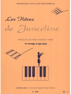 Raymond Gallois Montbrun: Les Reves de Janceline: Le Manege (noty na housle, klavír)