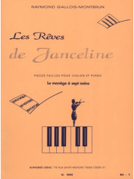 Raymond Gallois Montbrun: Les Reves de Janceline: Le Manege (noty na housle, klavír)