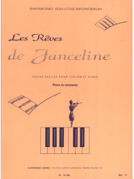 Raymond Gallois Montbrun: Les Reves De Janceline: Polka du Rossignol (noty na housle, klavír)