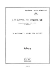 Raymond Gallois Montbrun: Les Reves De Janceline: Siciliette (noty na housle, klavír)