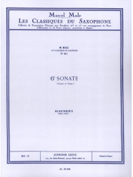 Georg Friedrich Händel/Marcel Mule: Sonata No. 6 (noty na altsaxofon, klavír)