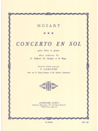 W.A. Mozart: Concerto in G KV 313 / 285C (noty na příčnou flétnu, klavír)