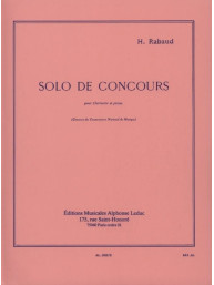 Henri Rabaud: Solo De Concours (noty na klarinet, klavír)