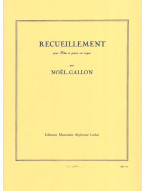 Noël Gallon: Recueillement (noty na příčnou flétnu, klavír) Noël Gallon: Recueillement (noty na příčnou flétnu, klavír)