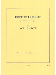 Noël Gallon: Recueillement (noty na příčnou flétnu, klavír)