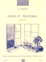 Henry Gagnebin: Hiver Et Printemps (noty na příčnou flétnu, klavír)