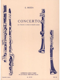 Eugéne Bozza: Concerto For Clarinet And Chamber Orchestra (noty na klarinet, klavír)