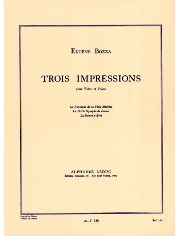 Eugéne Bozza: 3 Impressions