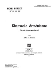 Henri Büsser: Rhapsodie Armenienne (noty na housle, klavír)