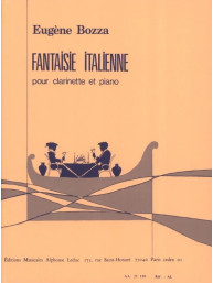 Eugéne Bozza: Fantaisie Italienne (noty na klarinet, klavír)