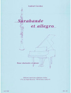 Gabriel Grovlez: Sarabande et Allegro (noty na klarinet, klavír)