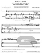 Louis Cahuzac: Variations sur un air du Pays d'Oc (noty na klarinet, klavír)