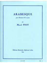 Marcel Poot: Arabesque (noty na klarinet, klavír)