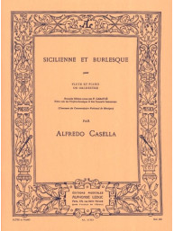 Alfredo Casella: Sicilienne & Burlesque (noty na příčnou flétnu, klavír)