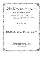 Maurice Hauchard: Solo Moderne de Concert no.1 Ut Majeur (noty na housle, klavír)