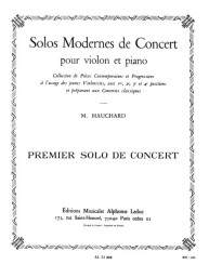 Maurice Hauchard: Solo Moderne de Concert no.1 Ut Majeur (noty na housle, klavír)
