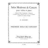 Maurice Hauchard: Solo Moderne de Concert no.1 Ut Majeur (noty na housle, klavír)