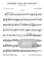 Maurice Hauchard: Solo Moderne de Concert no.1 Ut Majeur (noty na housle, klavír)