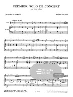 Maurice Hauchard: Solo Moderne de Concert no.1 Ut Majeur (noty na housle, klavír)