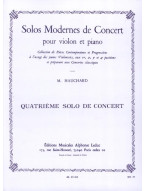 Maurice Hauchard: Solo Moderne de Concert no.4 La Majeur (noty na housle, klavír)