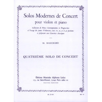 Maurice Hauchard: Solo Moderne de Concert no.4 La Majeur (noty na housle, klavír)