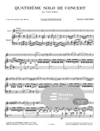 Maurice Hauchard: Solo Moderne de Concert no.4 La Majeur (noty na housle, klavír)