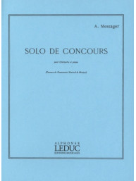 André Messager: Solo De Concours (noty na klarinet, klavír)