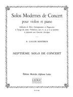 Raymond Gallois Montbrun: Solo De Concert N07 (noty na housle, klavír)