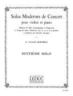 Raymond Gallois Montbrun: Solo De Concert N08 (noty na housle, klavír)