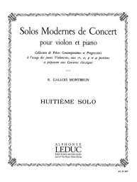 Raymond Gallois Montbrun: Solo De Concert N08 (noty na housle, klavír)