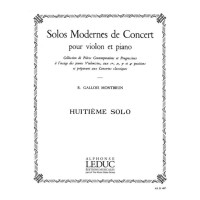 Raymond Gallois Montbrun: Solo De Concert N08 (noty na housle, klavír)