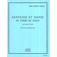 Jules Semler-Collery: Fantaisie et Danse en Forme de Gigue (noty na klarinet, klavír)