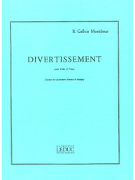 Raymond Gallois Montbrun: Divertissement (noty na příčnou flétnu, klavír)