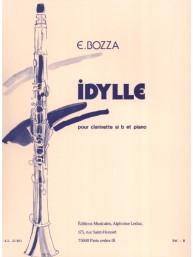 Eugéne Bozza: Idylle (noty na klarinet, klavír)